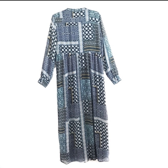Romeo and Juliet Boho Long maxi dress button down - Picture 6 of 6